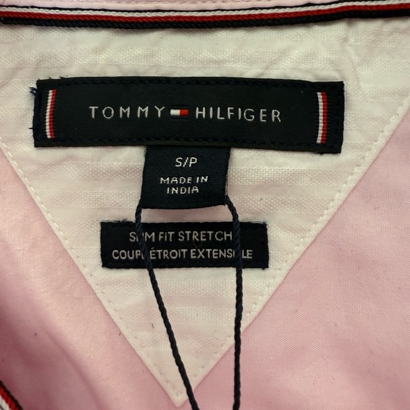NWT Tommy Hilfiger Light Pink Casual Button Down Shirt - Picture 3 of 11